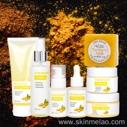 Organic Turmeric Korean Face Skin Care Gift Set